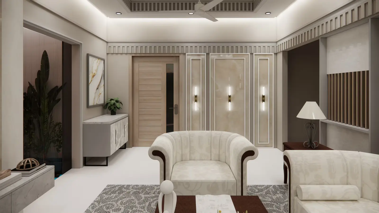 Mr. Musthack's Villa: Living room